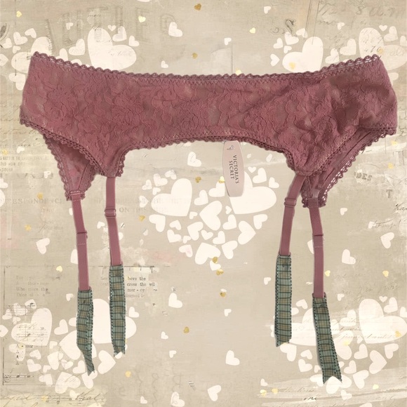 Victoria's Secret Other - NEW Victoria’s Secret Lace & Plaid Garter Belt